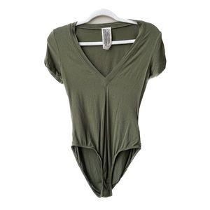Free People V-Neck Bodysuit